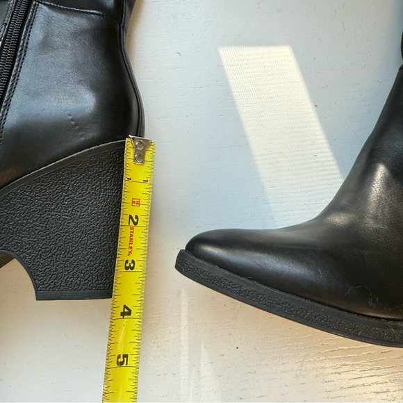 AEROSOLES Memphis Wedge Knee High Boot BLACK 8.5 Comfort Elastic Genuine Leather - Picture 11 of 15